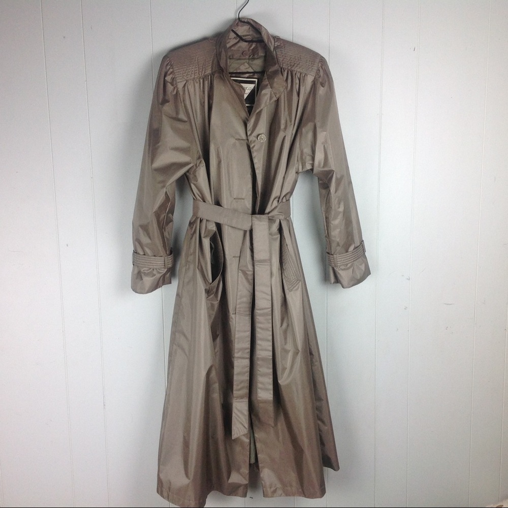 CHIANGO By Fleet Street Rain Trench Coat size 12